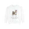 Japanese Akitainu Latin Sweatshirt, White, front view