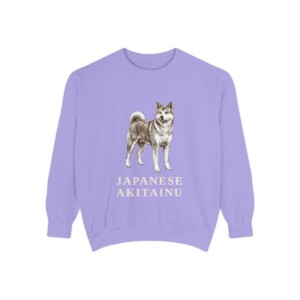 Japanese Akitainu Sweatshirt, Violet, front view