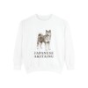 Japanese Akitainu Sweatshirt, White, front view