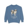 Japanese Chin Sweatshirt, Blue Jean, front view