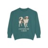 Japanese Chin Sweatshirt, Blue Spruce, front view