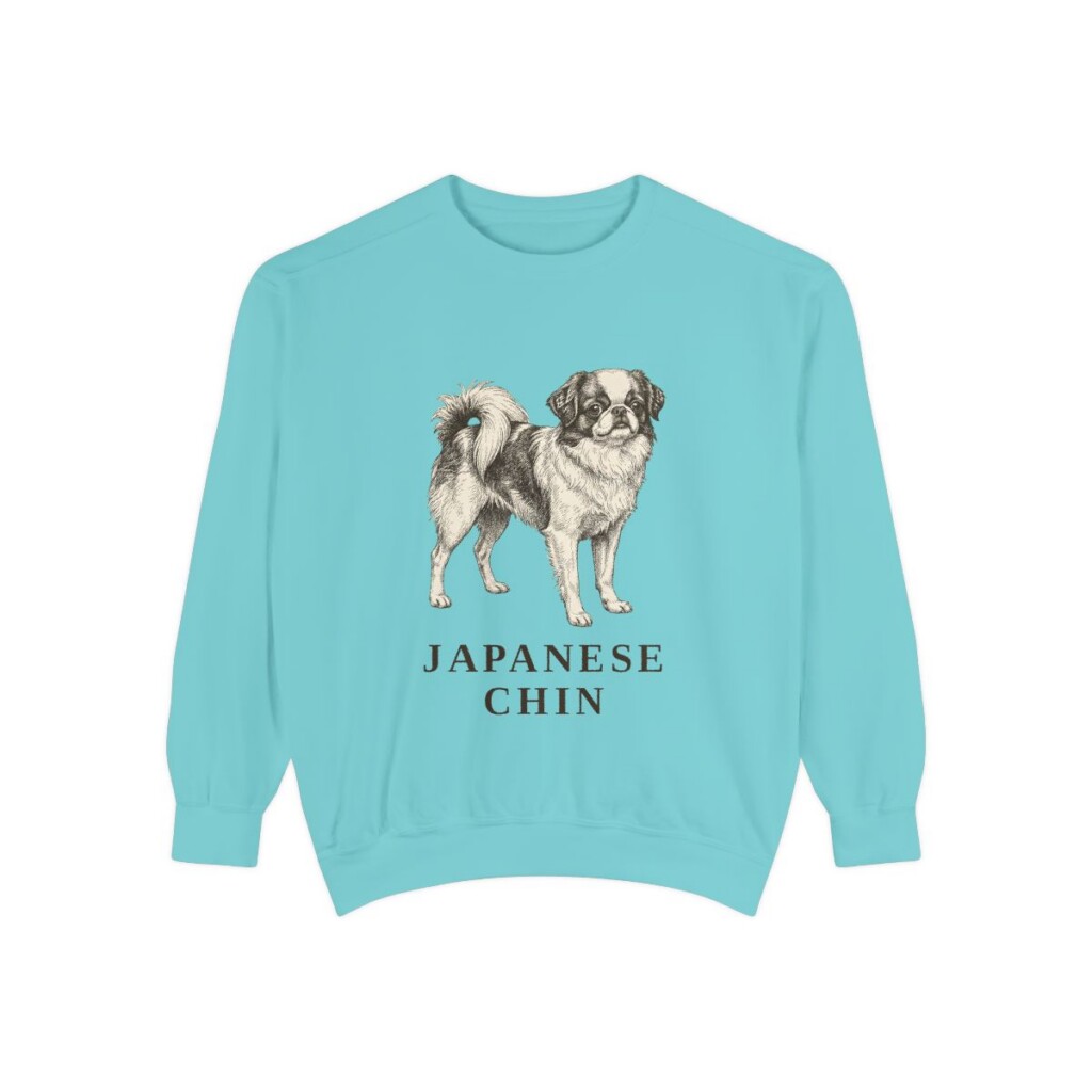 Japanese Chin Sweatshirt, Chalky Mint, front view