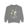 Japanese Chin Sweatshirt, Grey, front view