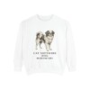 japanese-chin-sweatshirt-humor-white Japanese Chin Humor Sweatshirt, White, front view