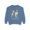 Japanese Chin Latin Sweatshirt, Blue Jean, front view