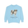 Japanese Chin Latin Sweatshirt, Chambray, front view