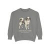 Japanese Chin Latin Sweatshirt, Grey, front view