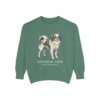 Japanese Chin Latin Sweatshirt, Light Green, front view