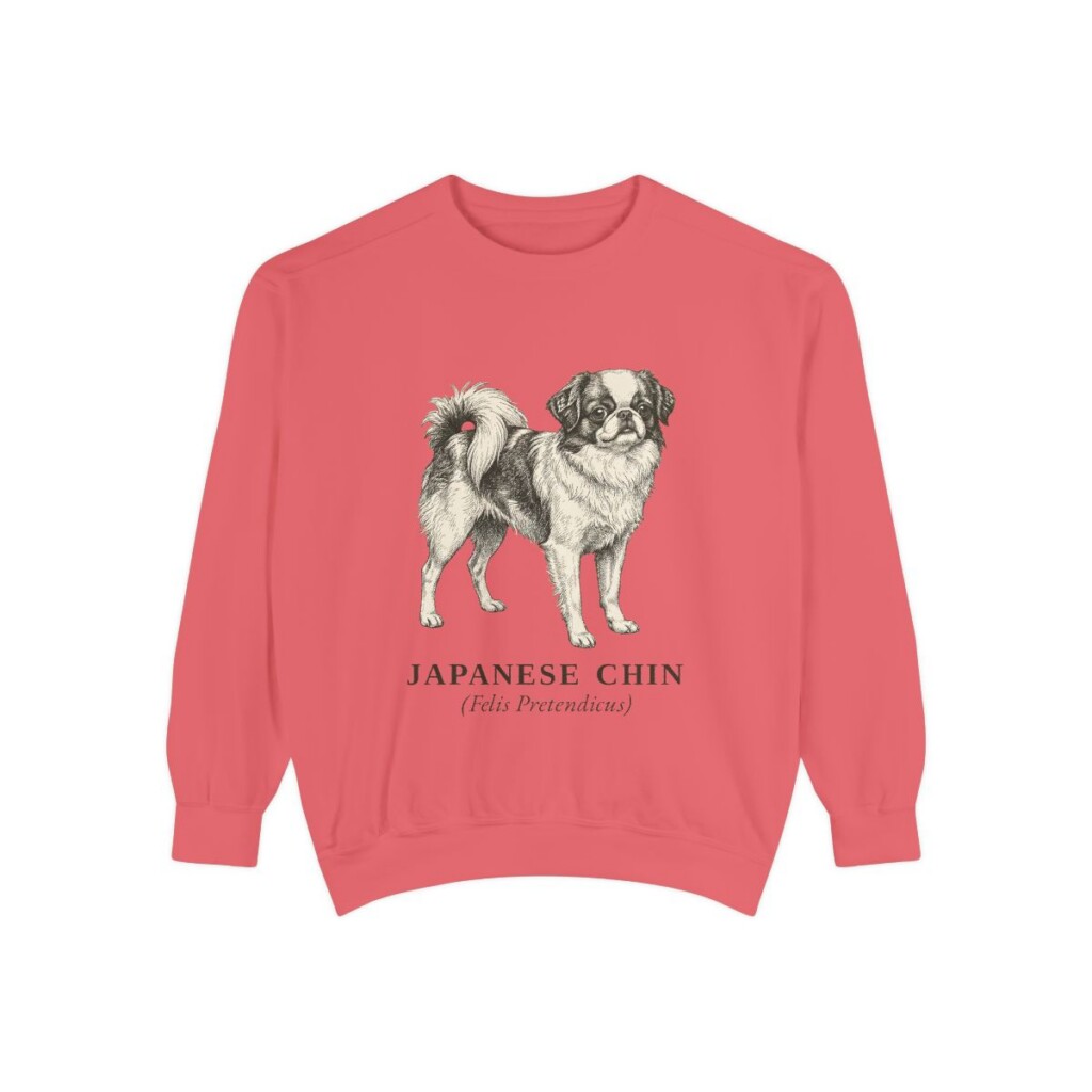 Japanese Chin Latin Sweatshirt, Watermelon, front view
