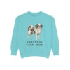 Japanese Chin Mom Sweatshirt, Chalky Mint, front view