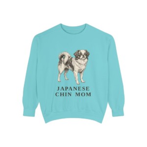 Japanese Chin Mom Sweatshirt, Chalky Mint, front view