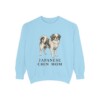 Japanese Chin Mom Sweatshirt, Chambray, front view