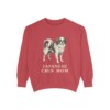 Japanese Chin Mom Sweatshirt, Crimson, front view