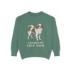 Japanese Chin Mom Sweatshirt, Light Green, front view