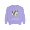 Japanese Chin Mom Sweatshirt, Violet, front view