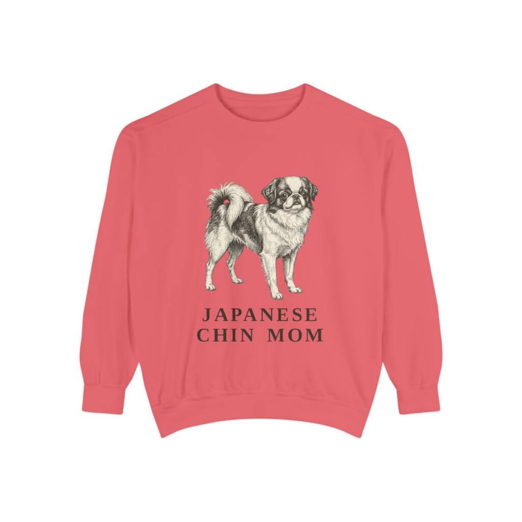Japanese Chin Mom Sweatshirt, Watermelon, front view