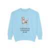 japanese-terrier-sweatshirt-dad-chambray Japanese Terrier Dad Sweatshirt, Chambray, front view