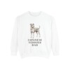 japanese-terrier-sweatshirt-dad-white Japanese Terrier Dad Sweatshirt, White, front view