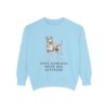 Japanese Terrier Humor Sweatshirt, Chambray, front view