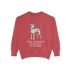 Japanese Terrier Humor Sweatshirt, Crimson, front view