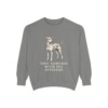 Japanese Terrier Humor Sweatshirt, Grey, front view