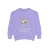 Japanese Terrier Humor Sweatshirt, Violet, front view