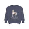 Japanese Terrier Latin Sweatshirt, Denim, front view