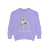 Japanese Terrier Latin Sweatshirt, Violet, front view