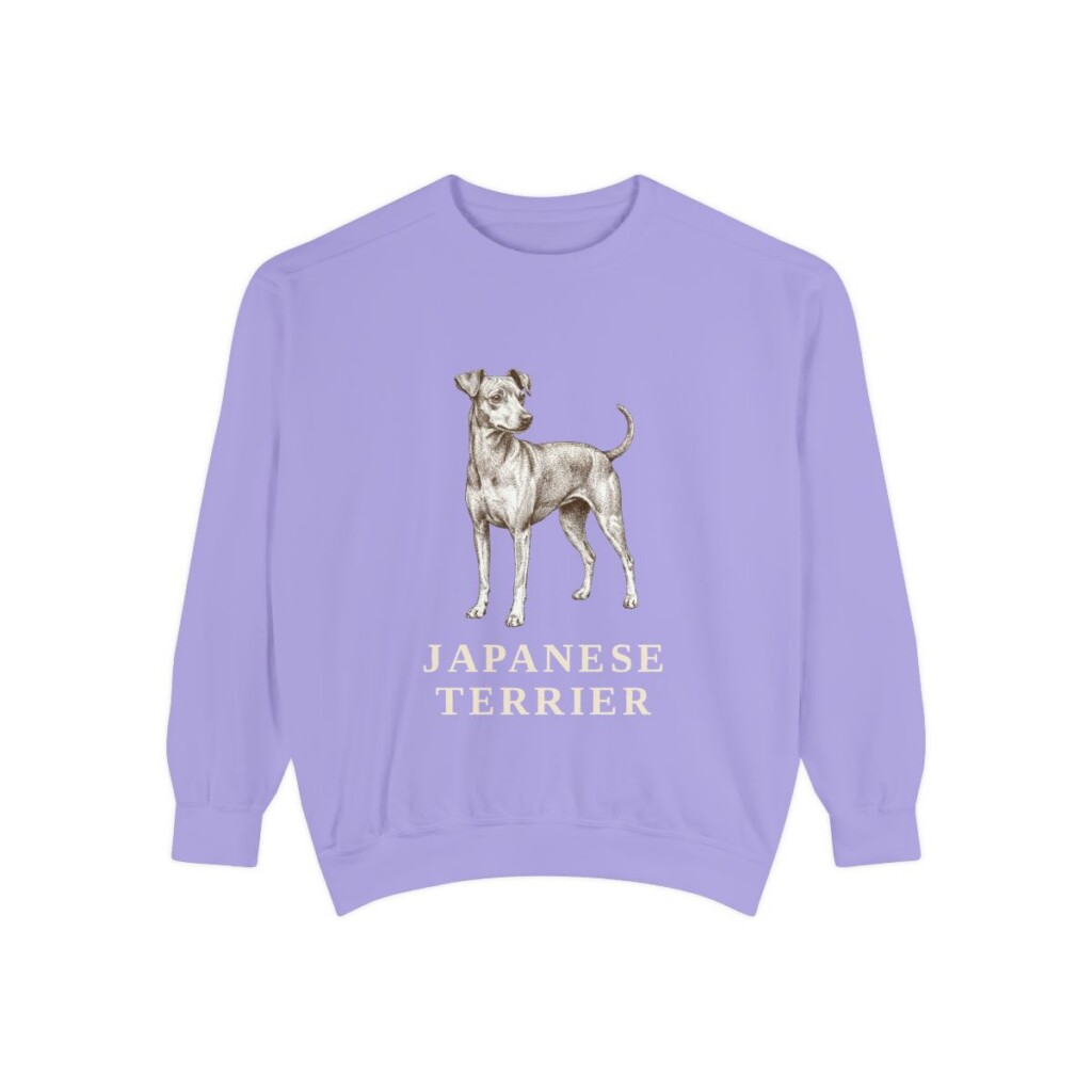 Japanese Terrier Sweatshirt, Violet, front view