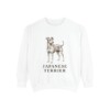Japanese Terrier Sweatshirt, White, front view