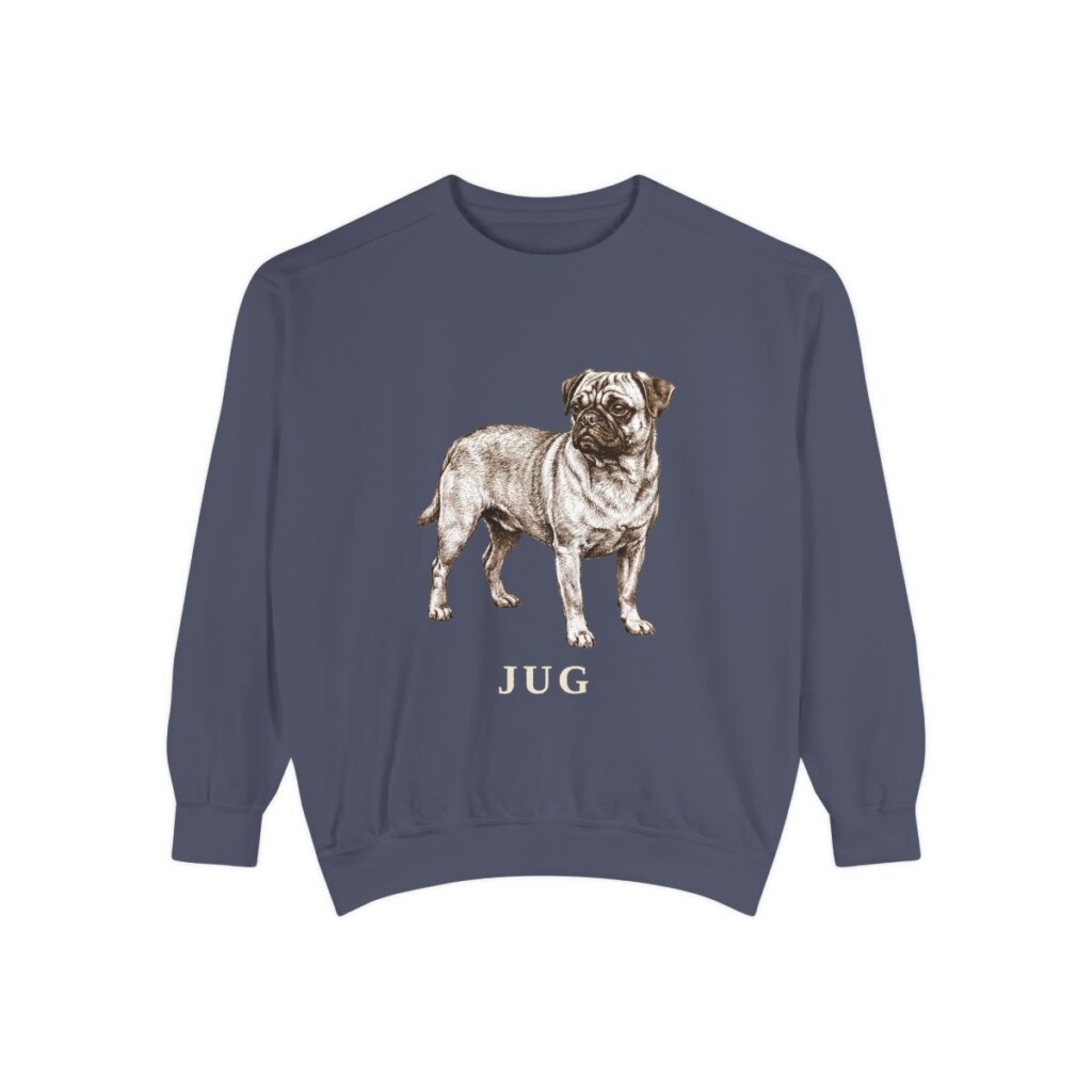 Jug Sweatshirt, Denim, front view