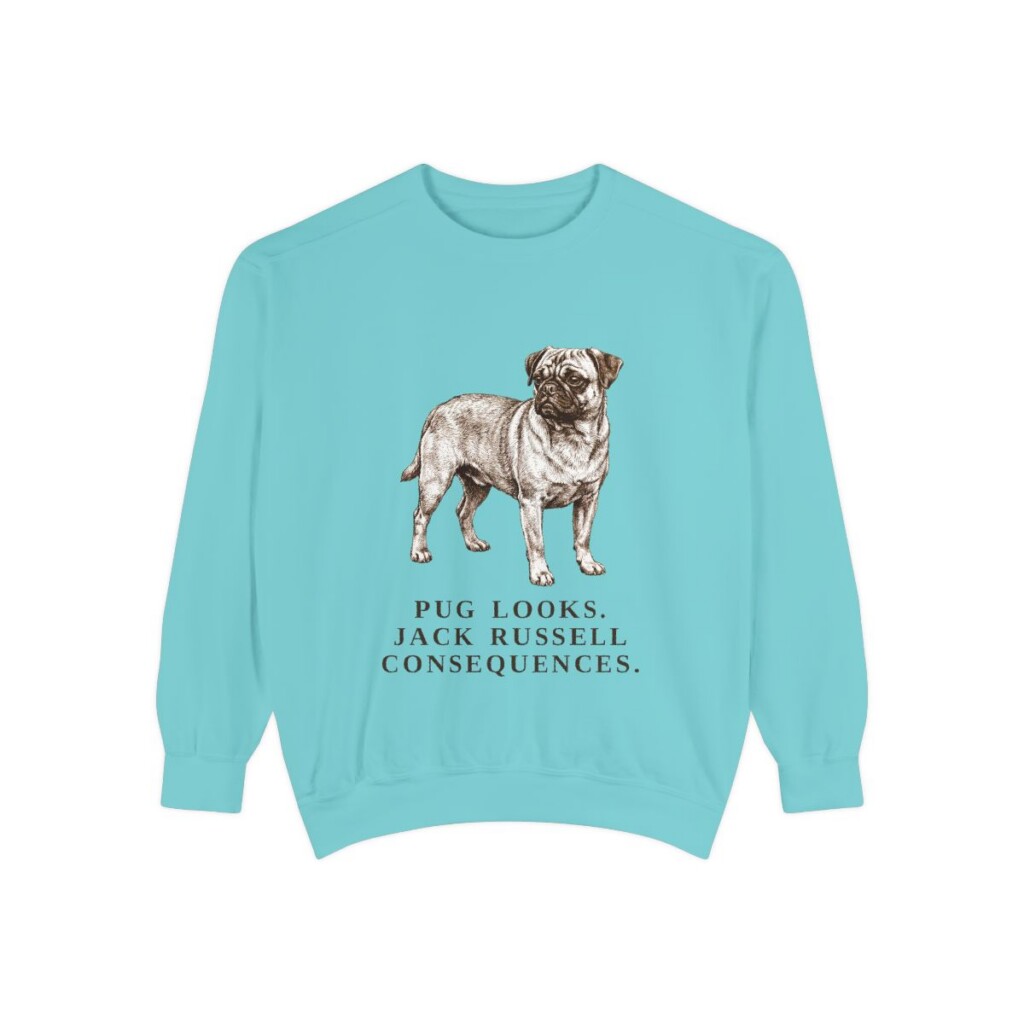 Jug Humor Sweatshirt, Chalky Mint, front view