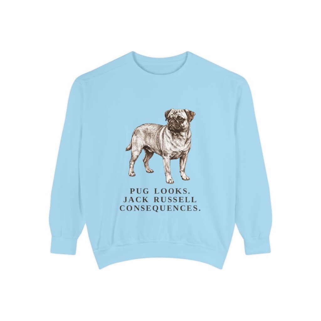Jug Humor Sweatshirt, Chambray, front view