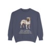Jug Humor Sweatshirt, Denim, front view