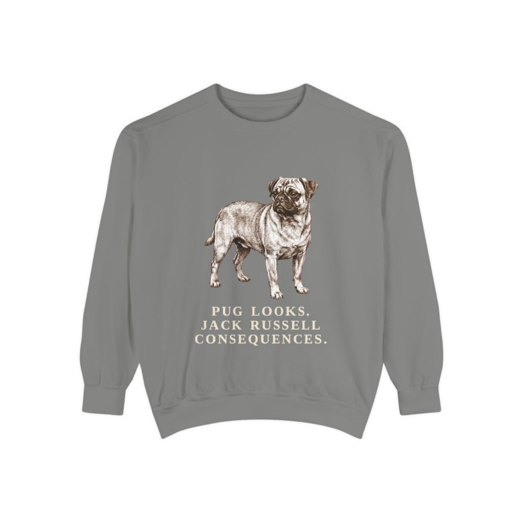 Jug Humor Sweatshirt, Grey, front view