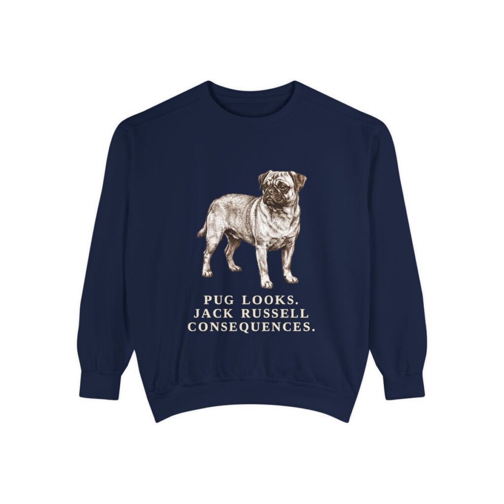 Jug Humor Sweatshirt, True Navy, front view