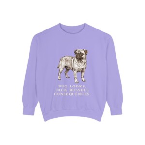 Jug Humor Sweatshirt, Violet, front view
