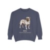 Jug Latin Sweatshirt, Denim, front view