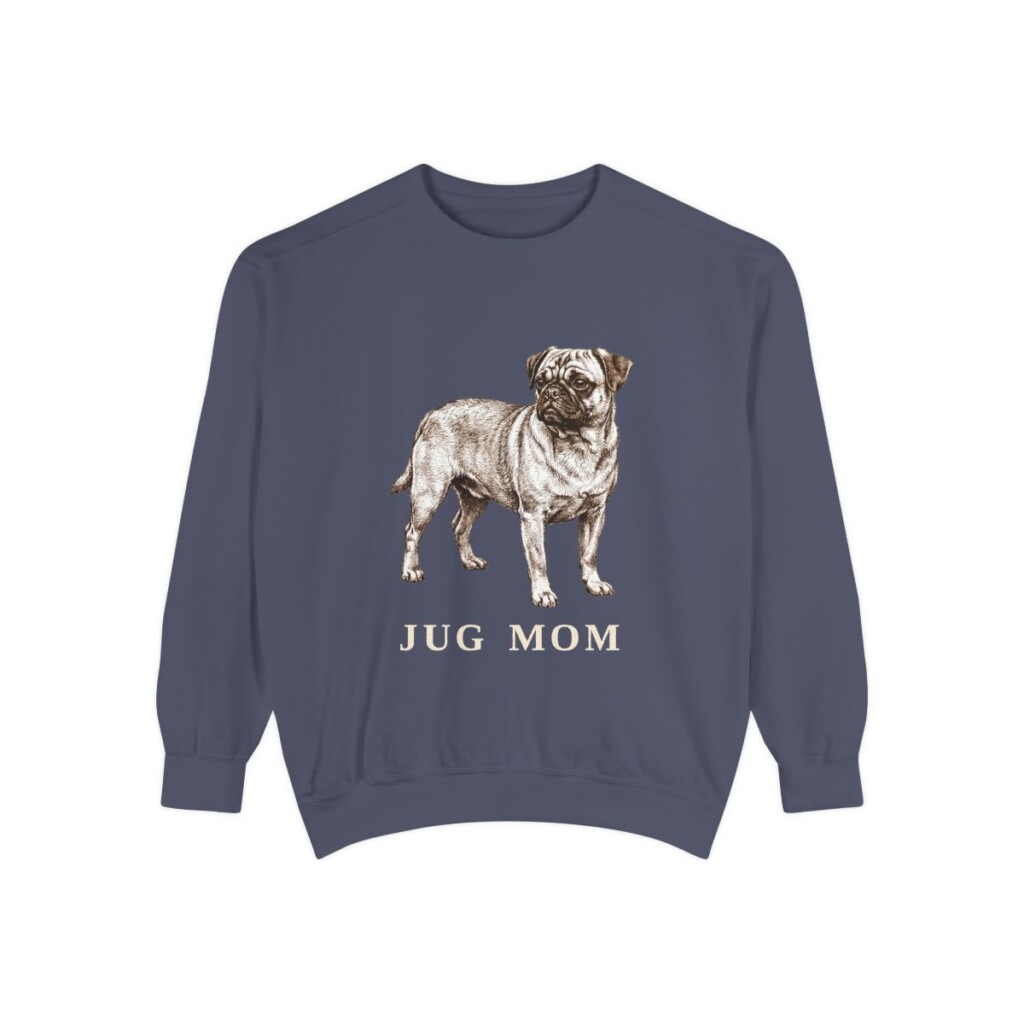 Jug Mom Sweatshirt, Denim, front view