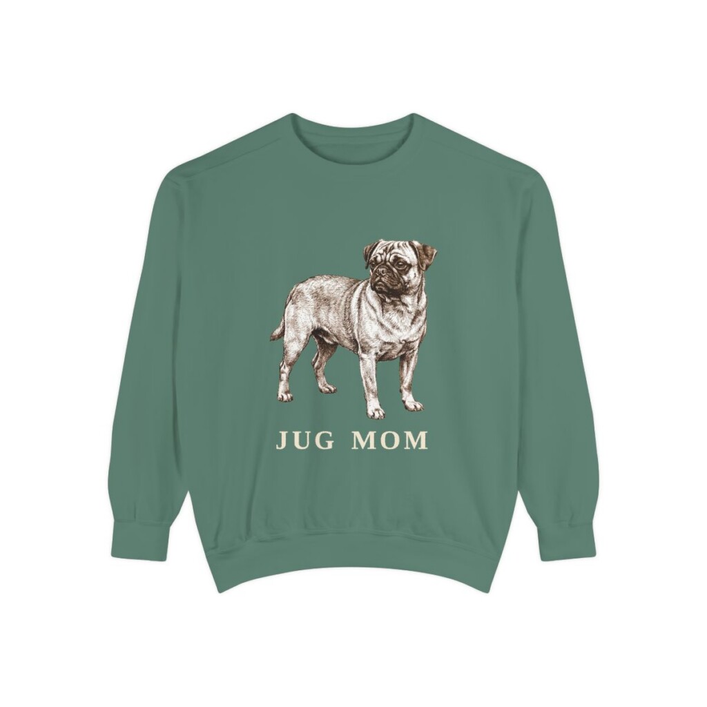 Jug Mom Sweatshirt, Light Green, front view