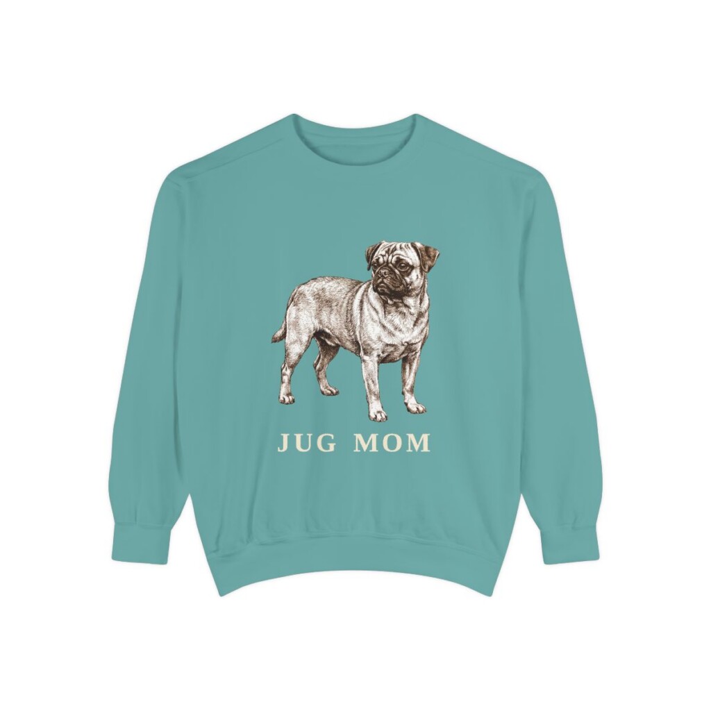 Jug Mom Sweatshirt, Seafoam, front view