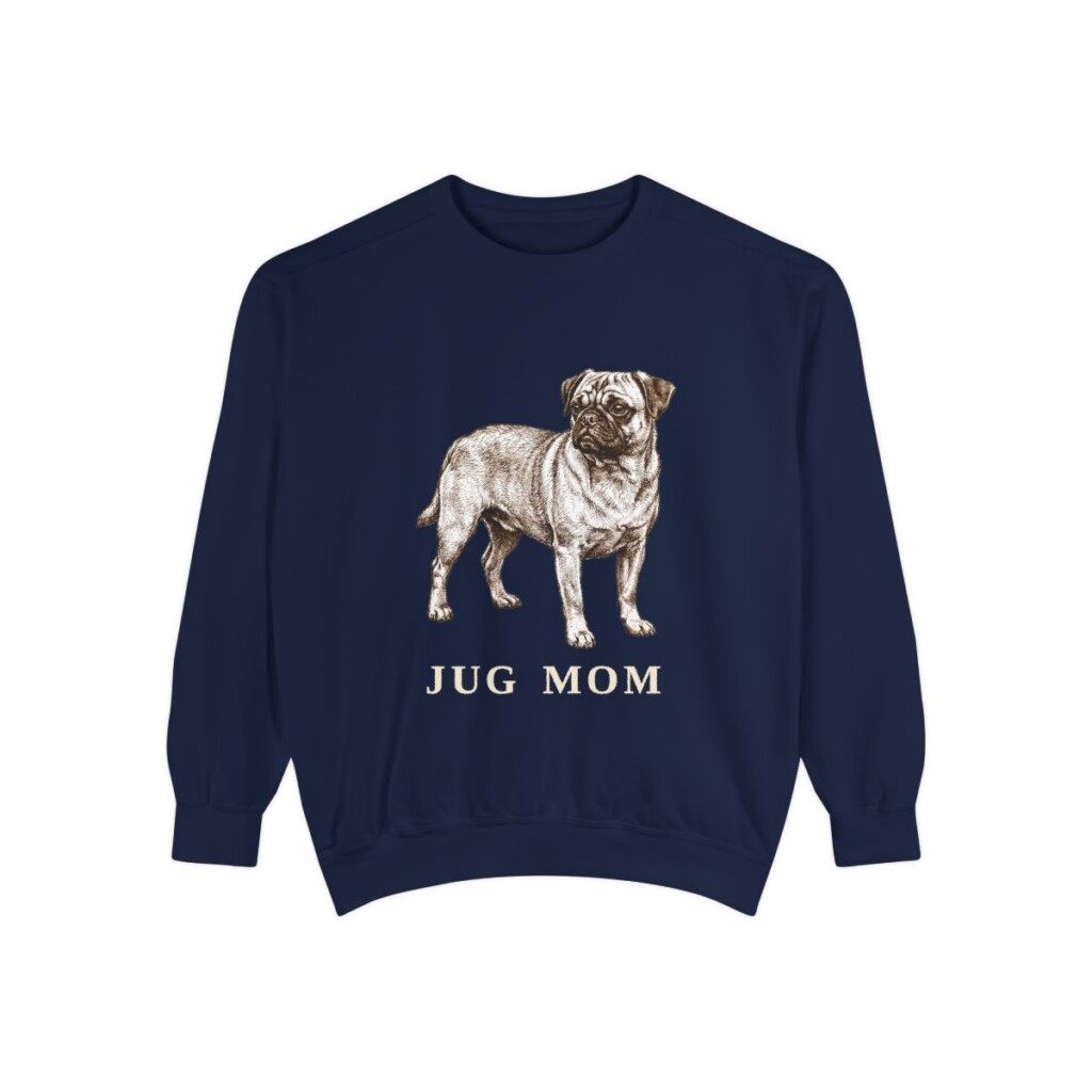 Jug Mom Sweatshirt, True Navy, front view
