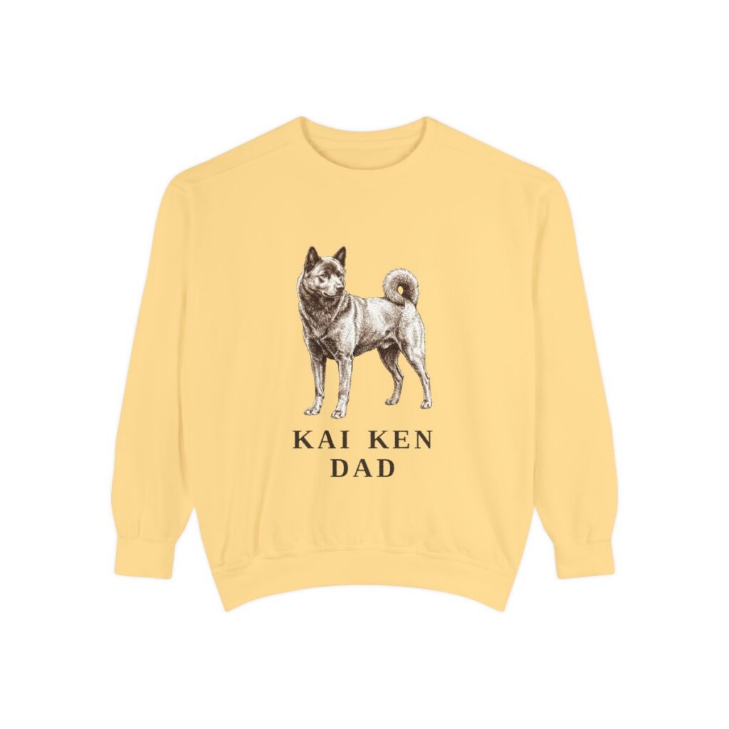 kai-ken-sweatshirt-dad-butter-1 Kai Ken Dad Sweatshirt, Butter, front view
