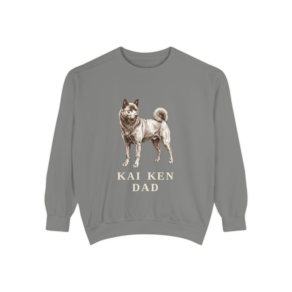kai-ken-sweatshirt-dad-grey-1 Kai Ken Dad Sweatshirt, Grey, front view