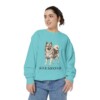 Keeshond Sweatshirt, Chalky Mint, person 2 front