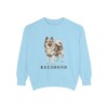 Keeshond Sweatshirt, Chambray, front view