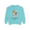 Keeshond Dad Sweatshirt, Chalky Mint, front view