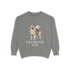 Keeshond Dad Sweatshirt, Grey, front view