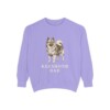 Keeshond Dad Sweatshirt, Violet, front view