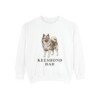 Keeshond Dad Sweatshirt, White, front view